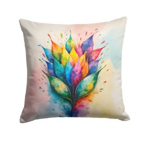 Seeds of Equality Pride Throw Pillow Machine Washable, Indoor Outdoor Decorative Pillow for Couch, Bed or Patio, 14Hx14W