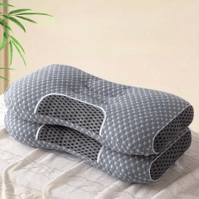 YBZ 3D Knitted Cotton Massage Pillow 2pack (Option: Gray)