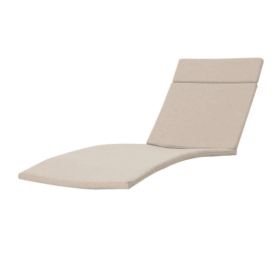 Two Salem Outdoor Lounge Chair Cushions, Lounge Chair Not Included. (Option: Beige2)